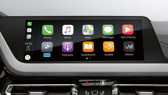Pregătire pentru „Apple CarPlay®”. Imagine cu pregătirea pentru „Apple CarPlay®” a BMW Seria 1.