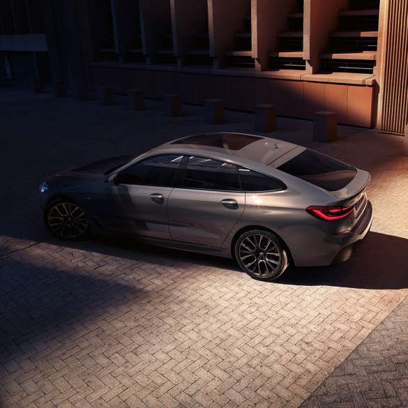 Exteriorul BMW Seria 6 Gran Turismo, G32, 2020 Imagine de sus cu BMW 640i xDrive Gran Turismo, G32, 2020, în Gri Bernina
