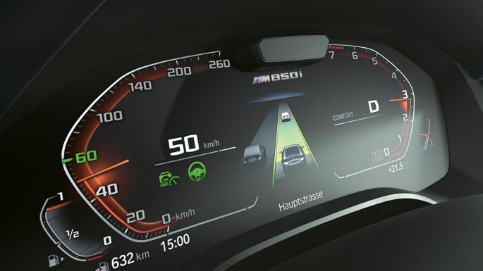 BMW Driving Assistant Professional Imagine cu BMW Seria 8 Gran Coupé cu BMW Driving Assistant Professional