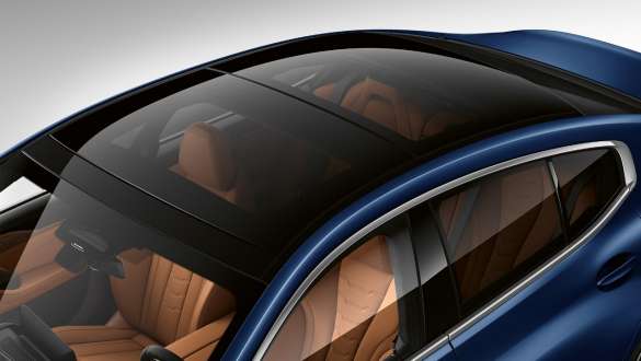 BMW Seria 8 Gran Coupé, BMW Individual Albastru Frozen Tanzanite, BMW M850i xDrive, plafon panoramic din sticlă