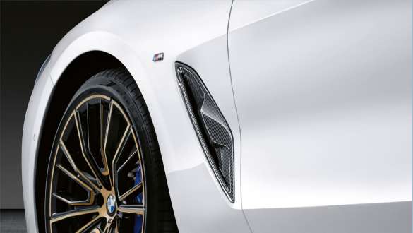 Element decorativ Air Breather M Performance din fibră de carbon, accesorii M Performance, BMW Seria 8 Gran Coupé