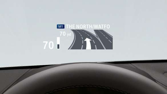 Head-Up Display al BMW X2 M35i, F39 Imagine în prim-plan cu Head-Up Display al BMW X2 M35i, F39, 2018