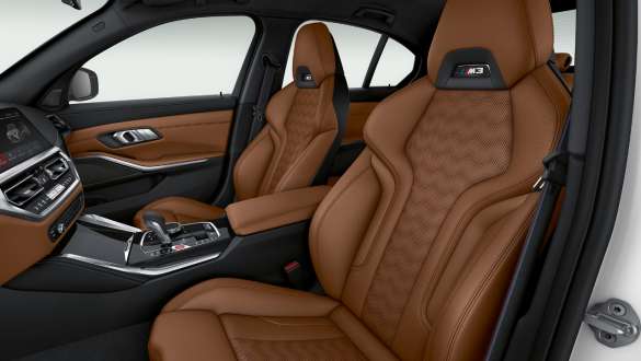 Scaune M Sport ale BMW M3 Competition Sedan G80 2020 Interior cu scaune M Sport al BMW M3 Competition Sedan G80 2020