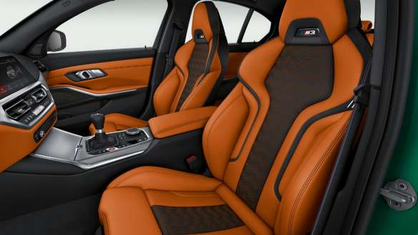 Scaunele M Sport ale BMW M3 Sedan G80 2020 Interior cu scaune M Sport al BMW M3 Sedan G80 2020