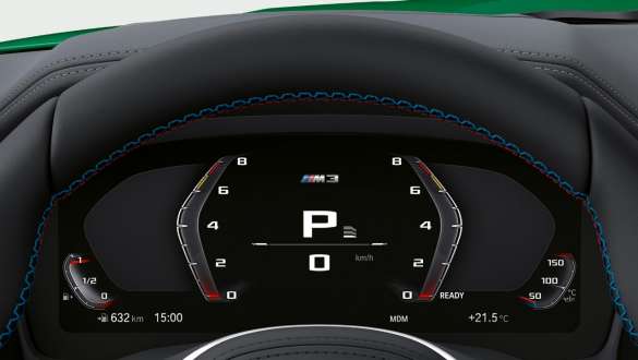Panoul de instrumente specific M al BMW M3 Sedan G80 2020 Interior cu panoul de instrumente specific M al BMW M3 Sedan G80 2020