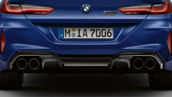 Sistem de evacuare M Sport. Imagine cu BMW M8 Competition Coupé cu sistem de evacuare M Sport.