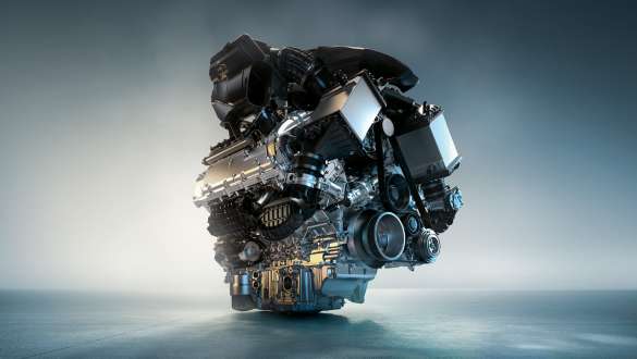 Motorul performant M TwinPower Turbo pe benzină cu 8 cilindri al BMW X5 M Competition Motorul performant M TwinPower Turbo pe benzină cu 8 cilindri al BMW X5 M Competition, F95