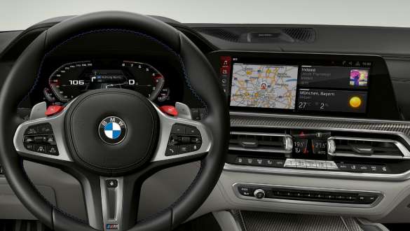 BMW X5 M Competition cu panou de instrumente specific M Imagine cu habitaclul BMW X5 M Competition, F95, cu panou de instrumente specific M