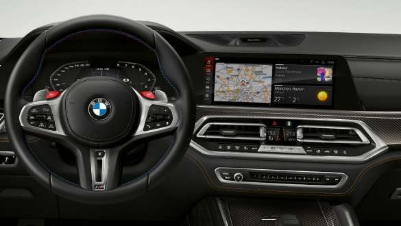 Modelele BMW X6 M cu „BMW Live Cockpit Professional” Imagine cu interiorul modelelor BMW X6 M, F96 SUV 2020, cu „BMW Live Cockpit Professional”