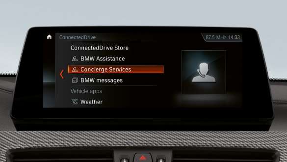 Serviciul de asistenţă „Concierge” al BMW X2, F39 Imagine în prim-plan cu serviciul de asistenţă „Concierge” al BMW X2, F39, 2018