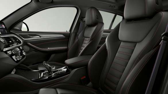 Scaunele sport ale BMW X4 Imagine din interior cu scaunele sport ale BMW X4, G02, 2018