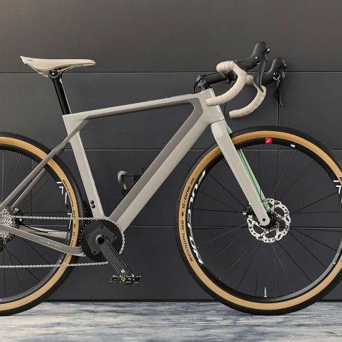 Bicicletă gravel 3T pentru BMW. Imaginea arată partea frontală a bicicletei gravel 3T pentru BMW.