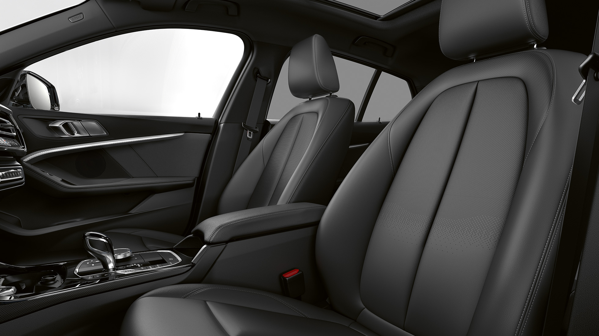 Scaune din piele Dakota. Imagine cu interiorul BMW Seria 1 Model Luxury Line cu scaune din piele Dakota.