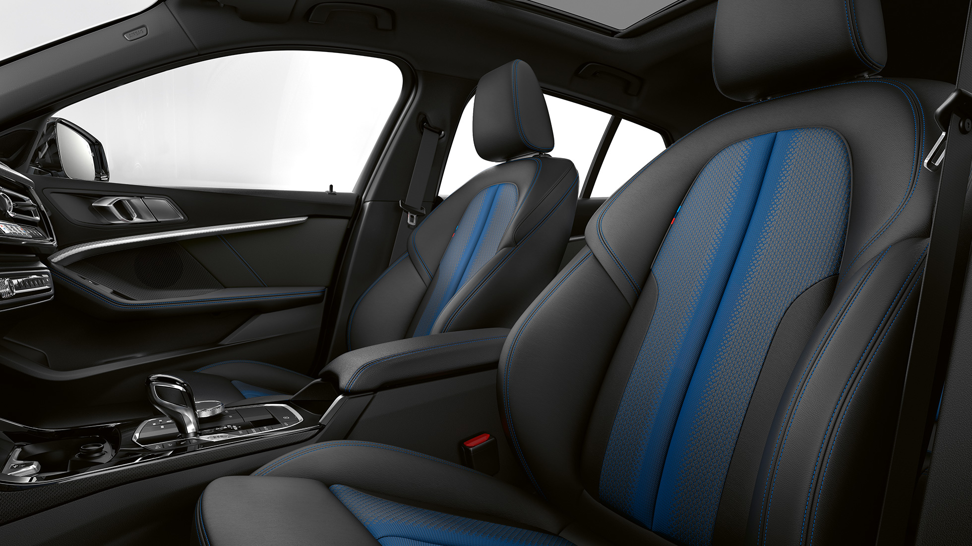 Scaune M Sport. Imagine cu interiorul cu scaune M Sport al BMW Seria 1 Model M Sport.