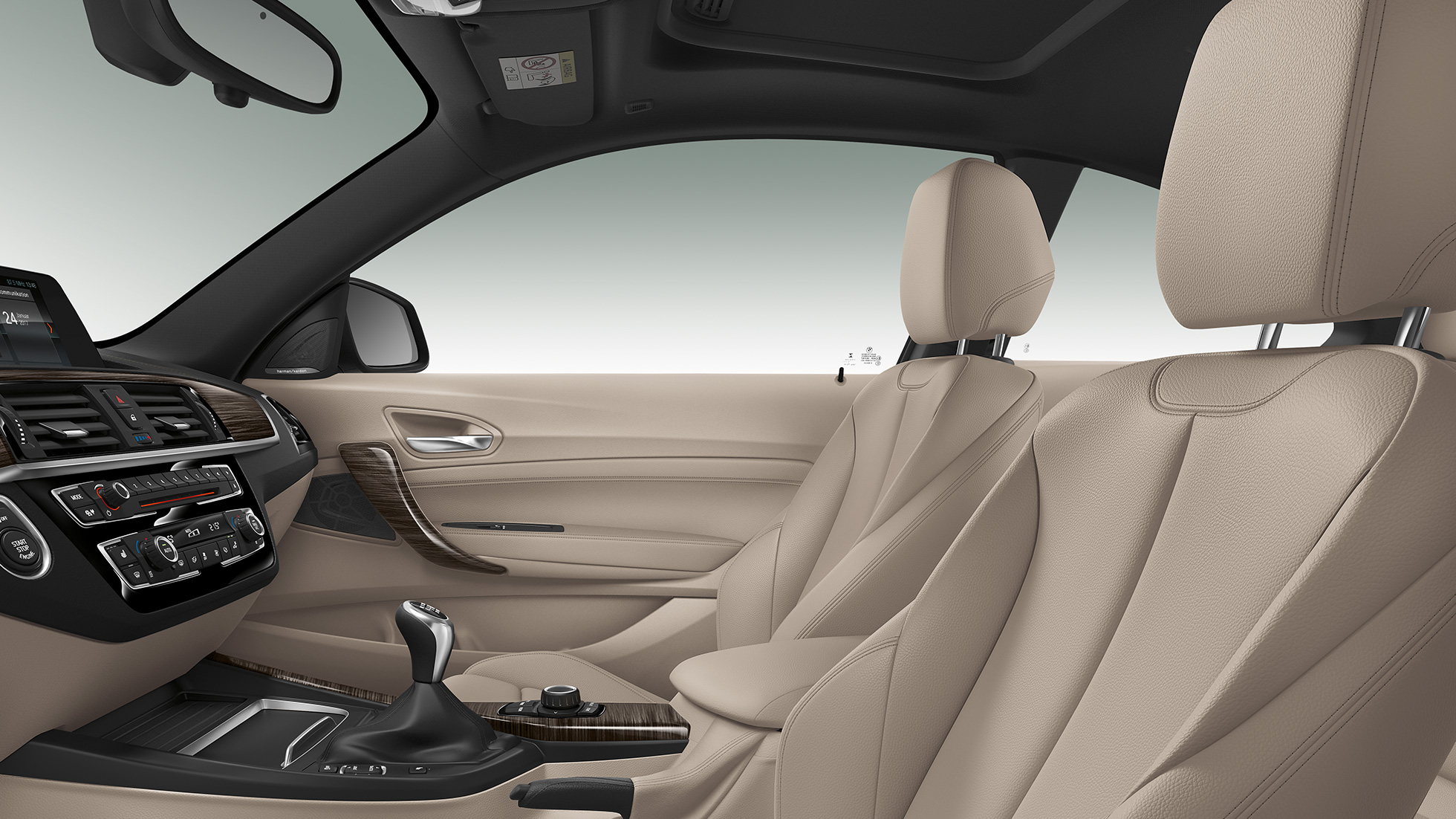 Interiorul BMW Seria 2 Coupé, Model Luxury Line Interiorul BMW Seria 2 Coupé, Model Luxury Line