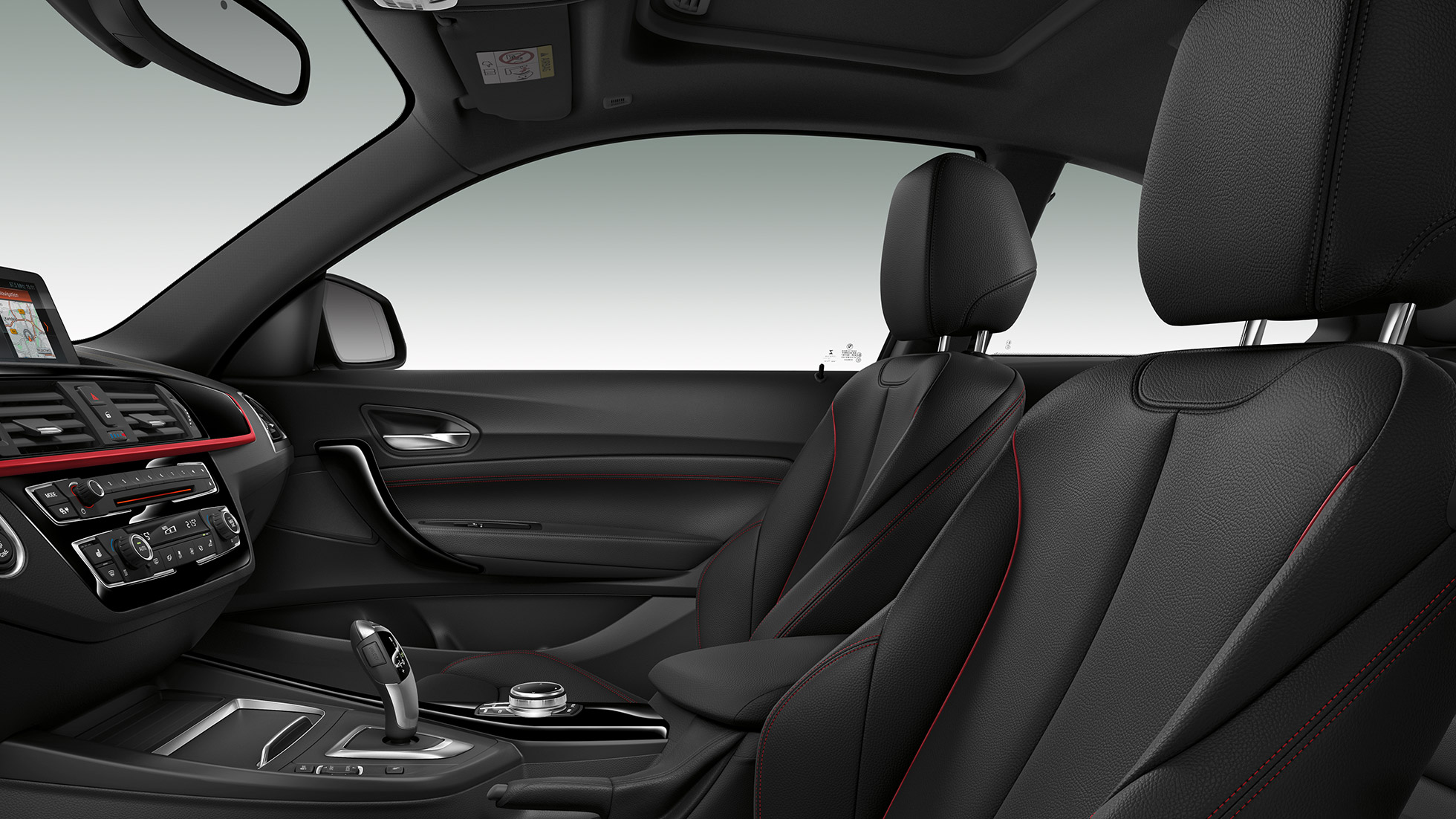 Interiorul BMW Seria 2 Coupé, Model Sport Line Interiorul BMW Seria 2 Coupé, Model Sport Line