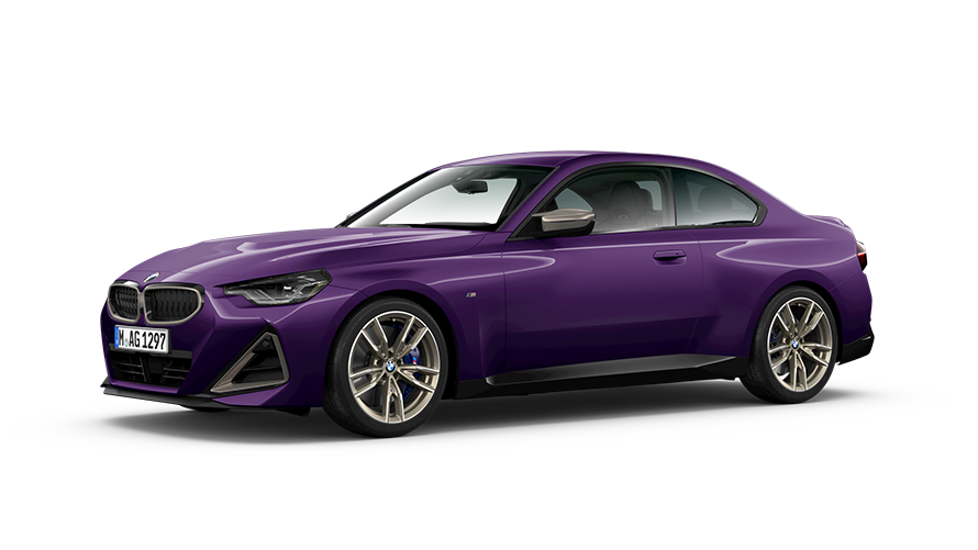 BMW Seria 2, imagine cu trei sferturi din partea laterală a BMW Seria 2 Coupé G42 BMW Seria 2, imagine cu trei sferturi din partea laterală a BMW Seria 2 Coupé G42