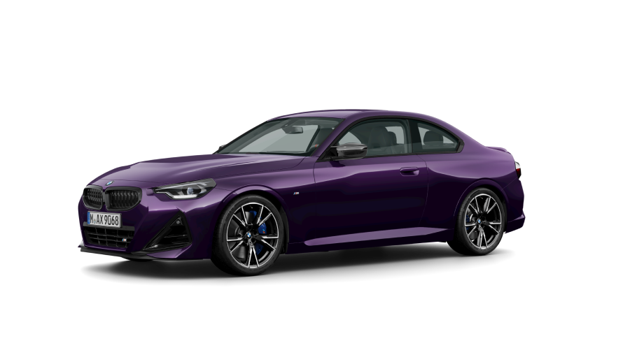 BMW Seria 2, imagine cu trei sferturi din partea laterală a BMW Seria 2 Coupé G42 BMW Seria 2, imagine cu trei sferturi din partea laterală a BMW Seria 2 Coupé G42