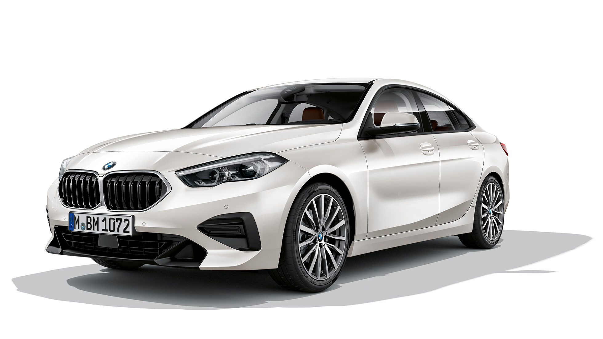 Grila radiatorului BMW a BMW Seria 2 Gran Coupé, Model Advantage Imagine cu grila radiatorului BMW a BMW Seria 2 Gran Coupé, Model Advantage, în Alb Mineral, F44