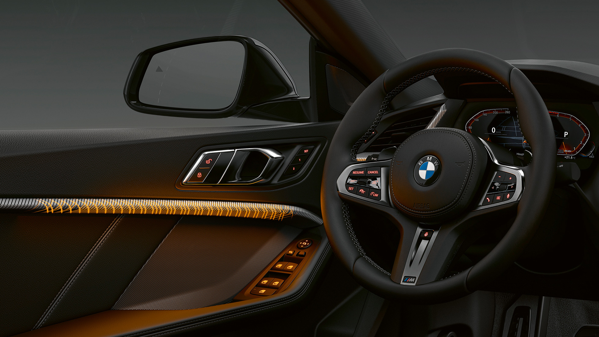 Ornamentele interioare iluminate ale BMW Seria 2 Gran Coupé Imagine cu ornamentele interioare iluminate ale BMW Seria 2 Gran Coupé, F44