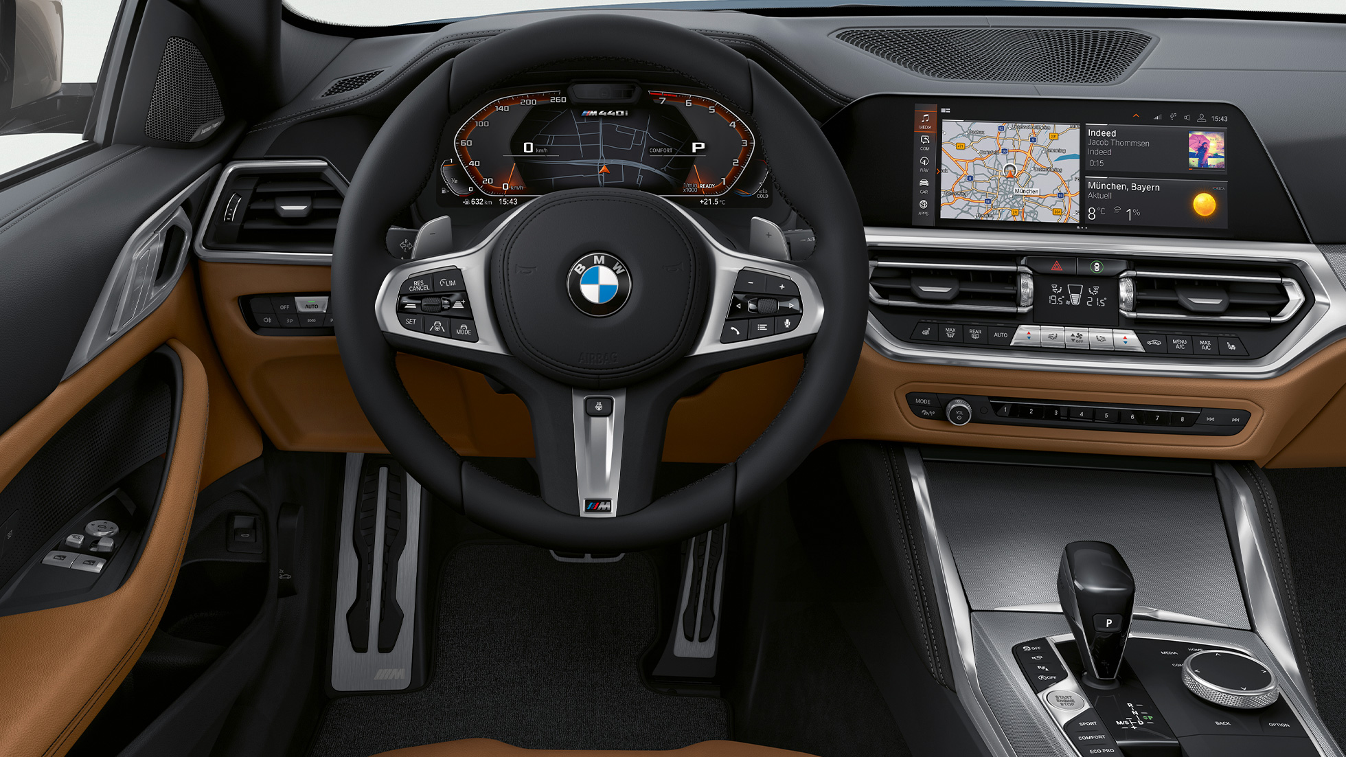 Habitaclul BMW Seria 4 Coupé, G22, 2020 Imagine cu habitaclul BMW Seria 4 Coupé, G22, 2020