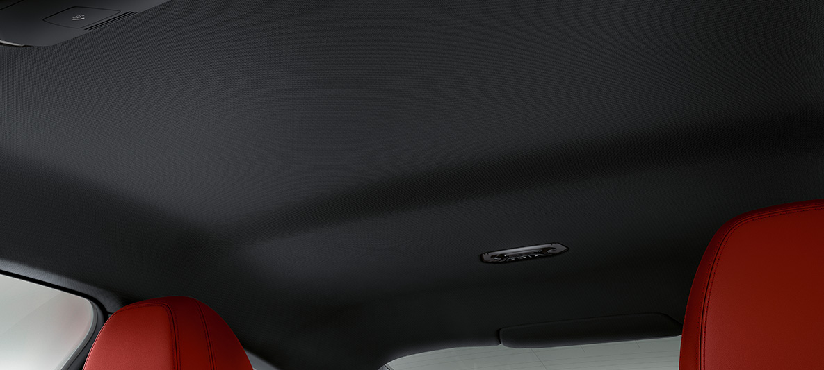 Capitonajul pentru plafon BMW Individual în antracit al BMW Seria 4 Coupé Individual, G22, 2020 Imagine din interior cu capitonajul pentru plafon BMW Individual în antracit al BMW Seria 4 Coupé Individual, G22, 2020