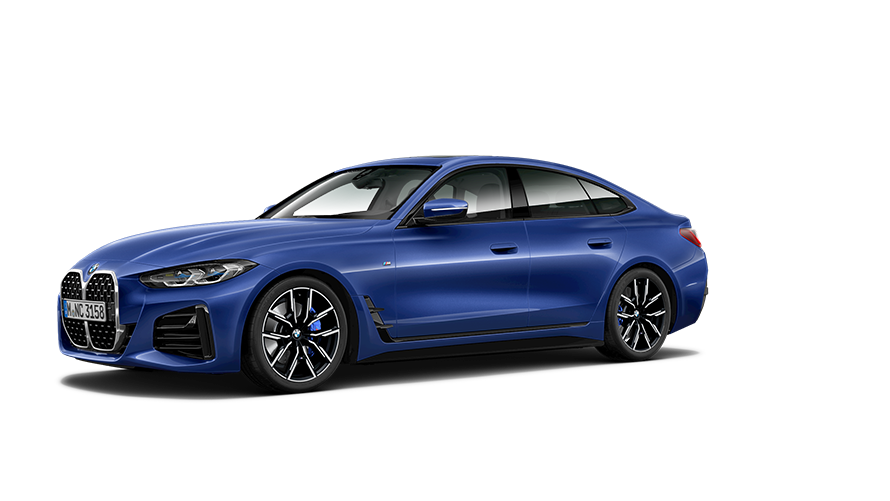 BMW Seria 4 Imagine cu trei sferturi din partea laterală a BMW Seria 4 Gran Coupé G26 2021 BMW Seria 4 Imagine cu trei sferturi din partea laterală a BMW Seria 4 Gran Coupé G26 2021