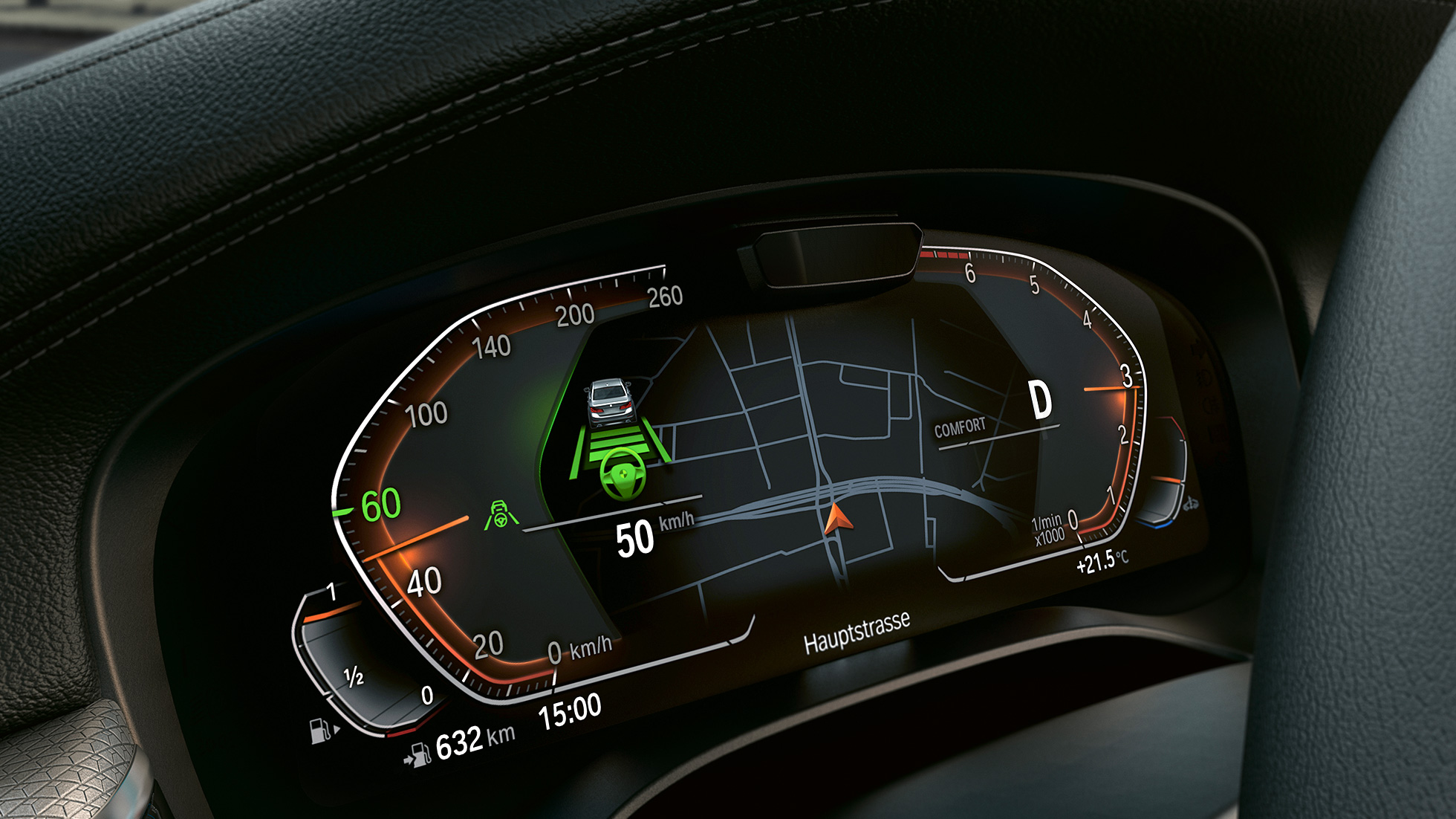 Copilotul tău BMW al BMW Seria 5 Sedan, G30 Copilotul tău BMW al BMW Seria 5 Sedan, G30, 2020, pe Control Display-ul din interior