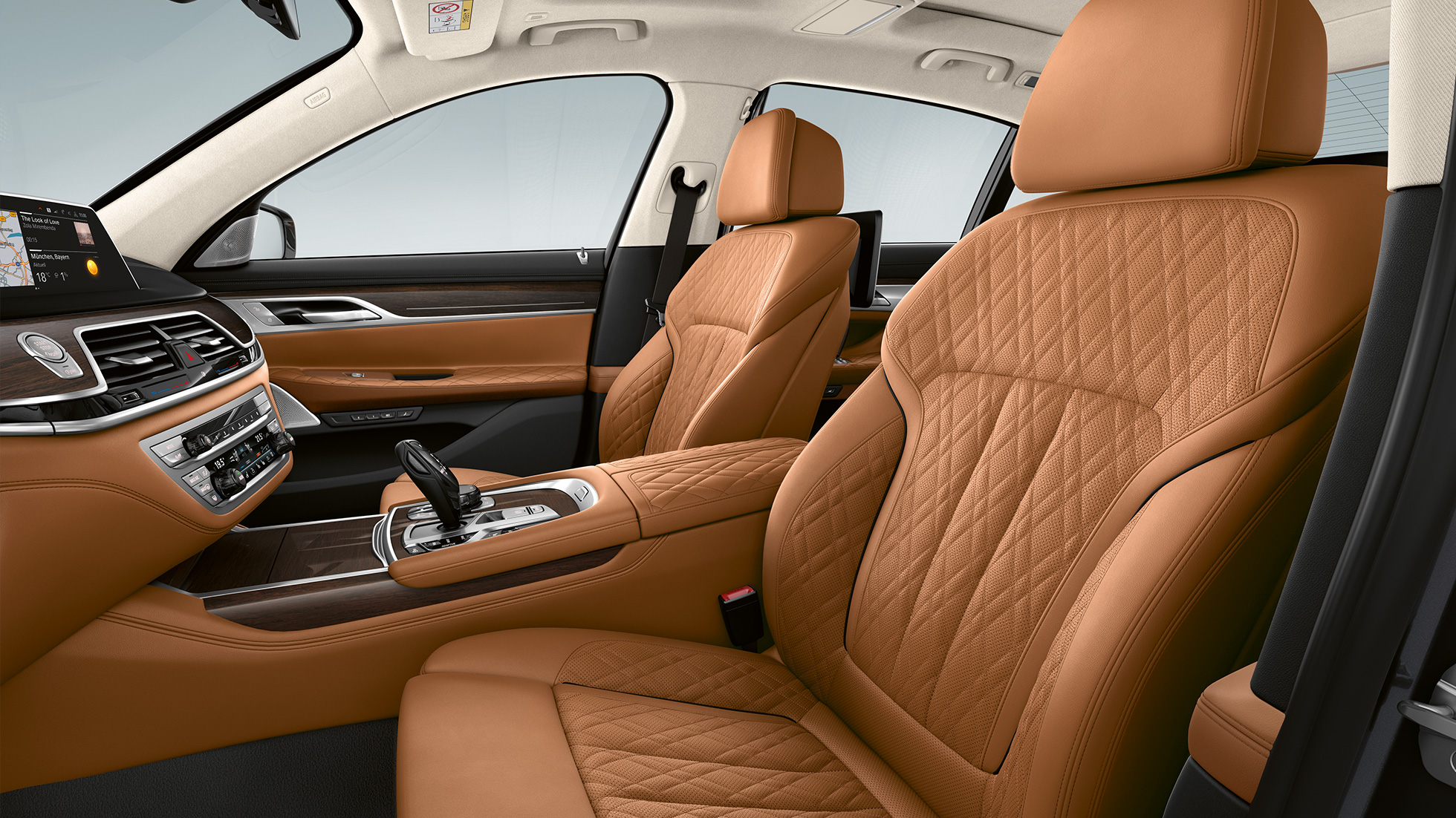 Tapiţeria din piele a BMW Seria 7 Sedan cu pachetul Design Exterior Pure Excellence Tapiţeria din piele Nappa a BMW Seria 7 Sedan cu pachetul Design Exterior Pure Excellence