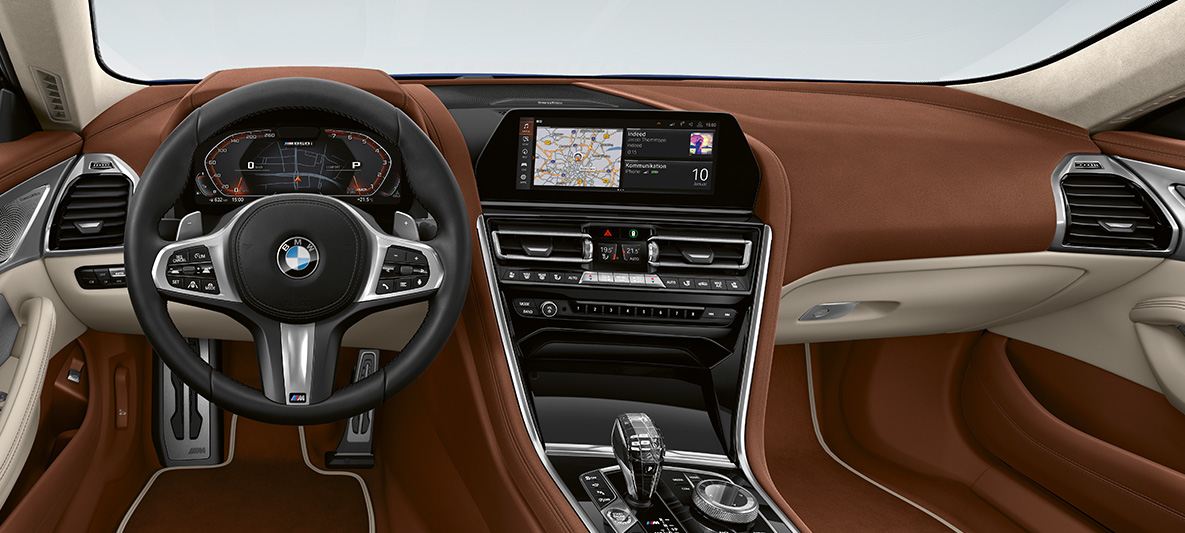 Habitaclu BMW Individual Imagine cu habitaclul BMW Individual al BMW Seria 8 Gran Coupé
