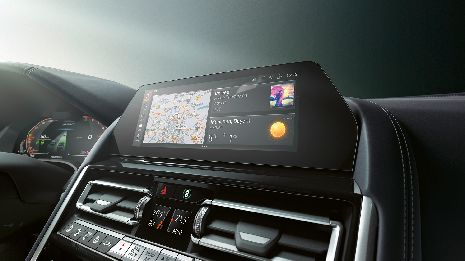 „BMW Live Cockpit Professional” Imagine cu „BMW Live Cockpit Professional” al BMW Seria 8 Gran Coupé