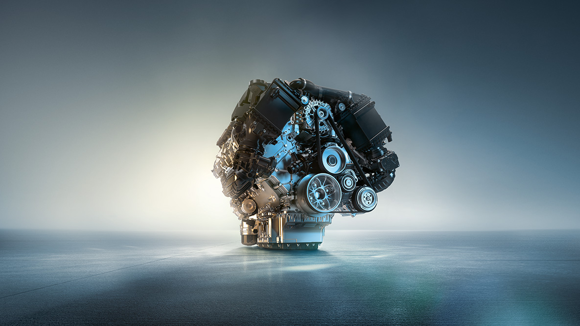 Motorul BMW TurboPower Turbo cu 8 cilindri Imagine cu motorul BMW TwinPower Turbo cu 8 cilindri al BMW Seria 8 Gran Coupé