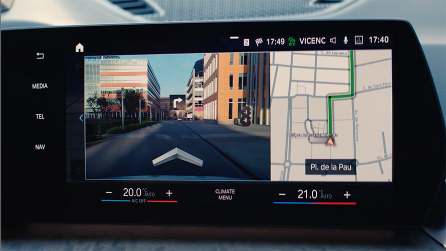 BMW iX1 Funcția Augmented View BMW iX1 Funcția Augmented View