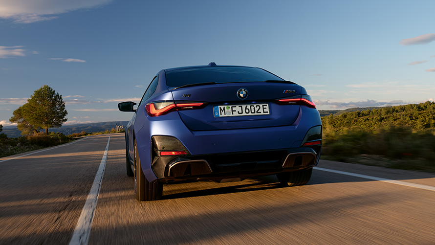 BMW i4 M50 G26 2021 în modul SPORT+ Sunetul emis de un BMW i4 M50 G26 2021 în modul SPORT+
