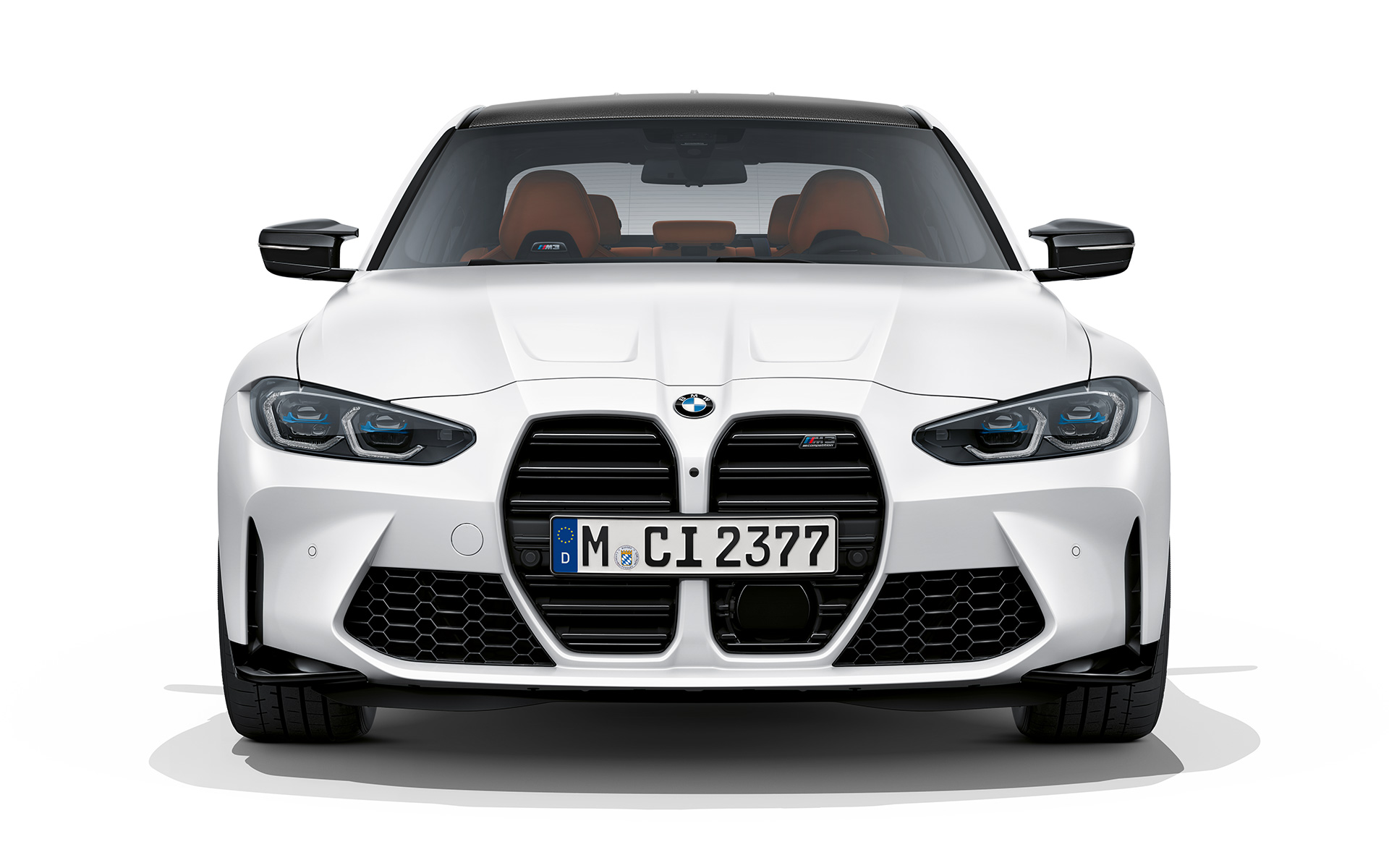 BMW M3 Competition 2020 în Alb Frozen Brilliant