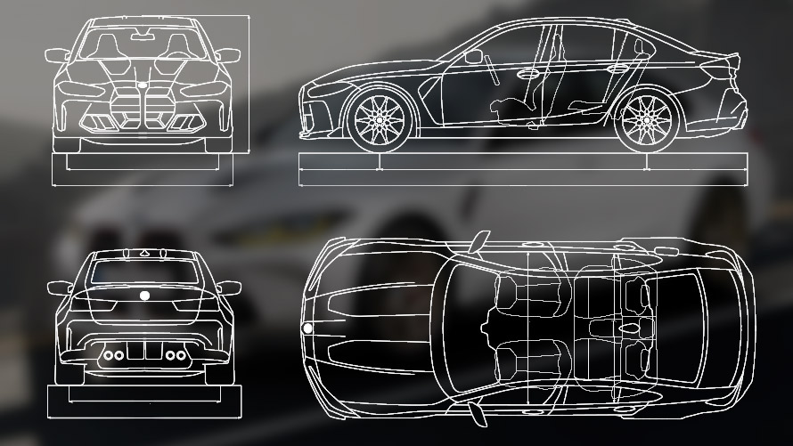 BMW M3 CS desen cote BMW M3 CS desen cote