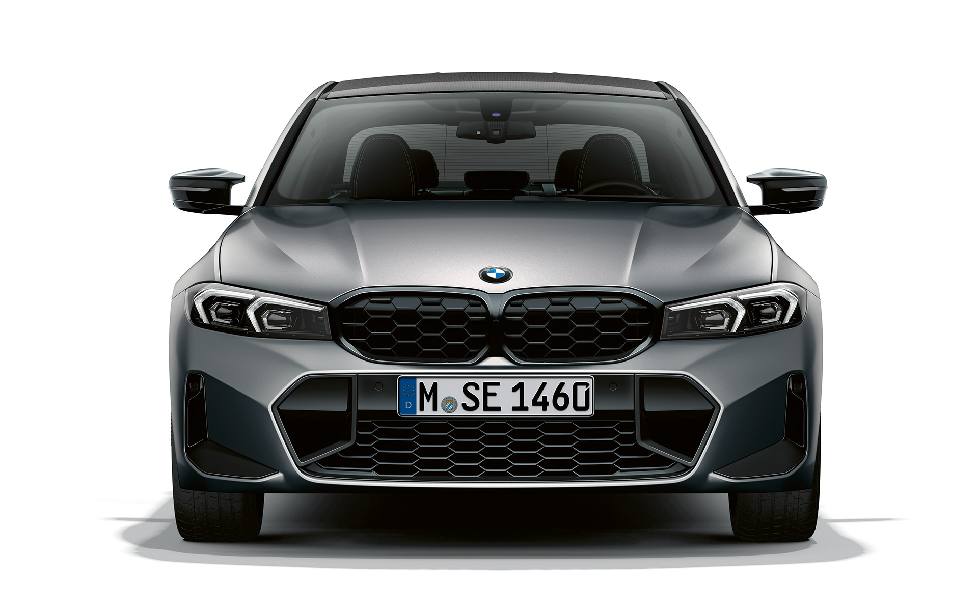 Grilă frontală BMW cu pepite a M340i xDrive Sedan Grila frontală BMW a BMW M340i xDrive Sedan în BMW Individual Gri Frozen Pure