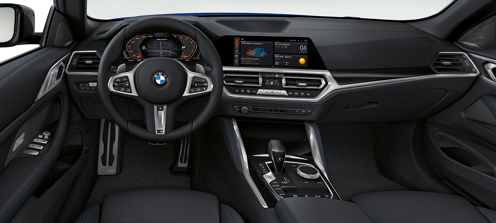 Habitaclul BMW M440i xDrive Cabriolet G23 2020 Imagine din interior cu habitaclul BMW M440i xDrive Cabriolet G23 2020