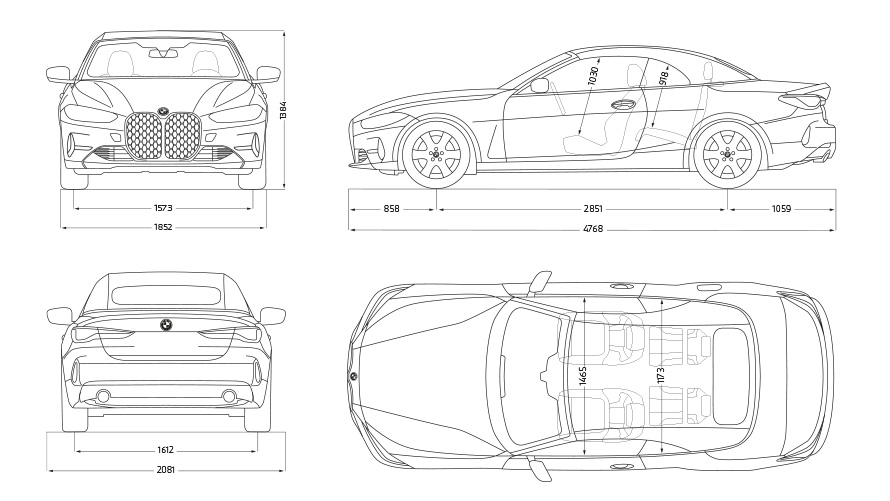 Imagine cu trei sferturi din partea din spate a BMW M440i xDrive Cabriolet G23 2020 Imagine cu trei sferturi din partea din spate a BMW M440i xDrive Cabriolet G23 2020, BMW Individual Albastru Frozen Portimao, cu un model