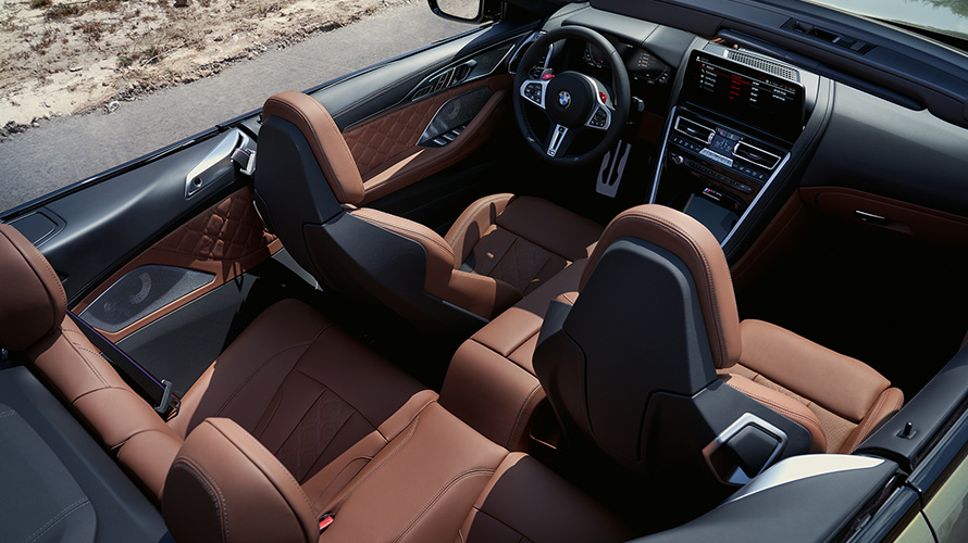 BMW M8 Competition Cabriolet, interior, scaune M Sport