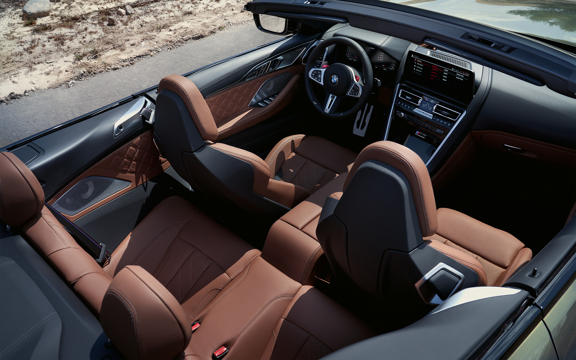 BMW M8 Competition Cabriolet, interior, scaune M Sport