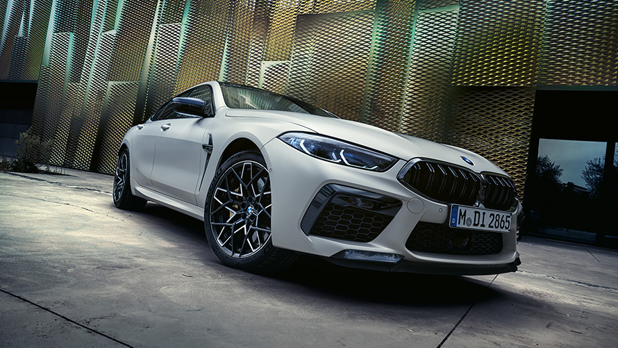 BMW M8 Competition Gran Coupé, BMW Individual Alb Frozen Brilliant