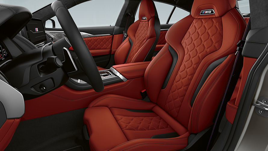 BMW M8 Gran Coupé, interior, scaune M Sport
