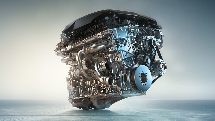 Imagine cu BMW X3 M40i, cu motor M TwinPower Turbo pe benzină cu 6 cilindri în linie. Imagine cu BMW X3 M40i, cu motor M TwinPower Turbo pe benzină cu 6 cilindri în linie.