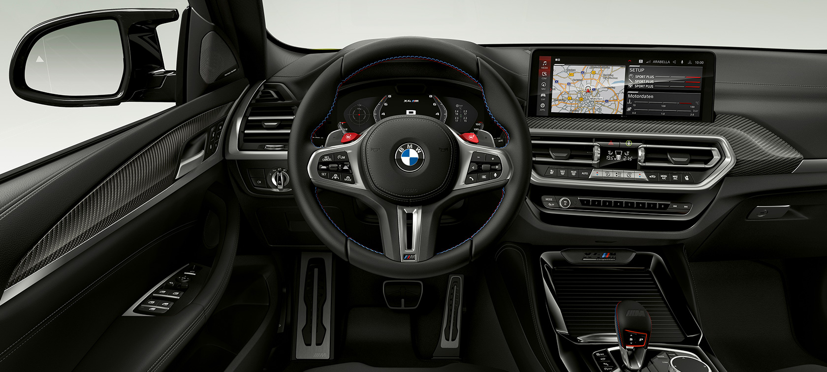 Habitaclu BMW X4 M Competition F98 LCI Facelift 2021 Habitaclul unui BMW X4 M Competition F98 LCI Facelift 2021