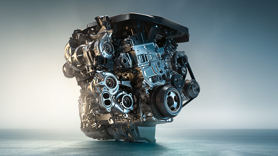 Motorul M TwinPower Turbo diesel al BMW X5 M50d Motorul M TwinPower Turbo diesel cu 6 cilindri în linie al BMW X5 M50d, G05