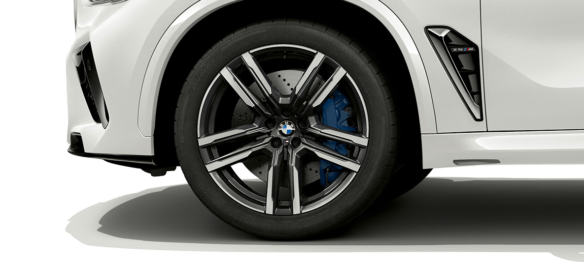 Jante M din aliaj uşor de 21” Gri Orbit bicolor pentru BMW X5 M Jante M din aliaj uşor de 21” Gri Orbit bicolor pentru BMW X5 M 2020 SUV, Alb Mineral