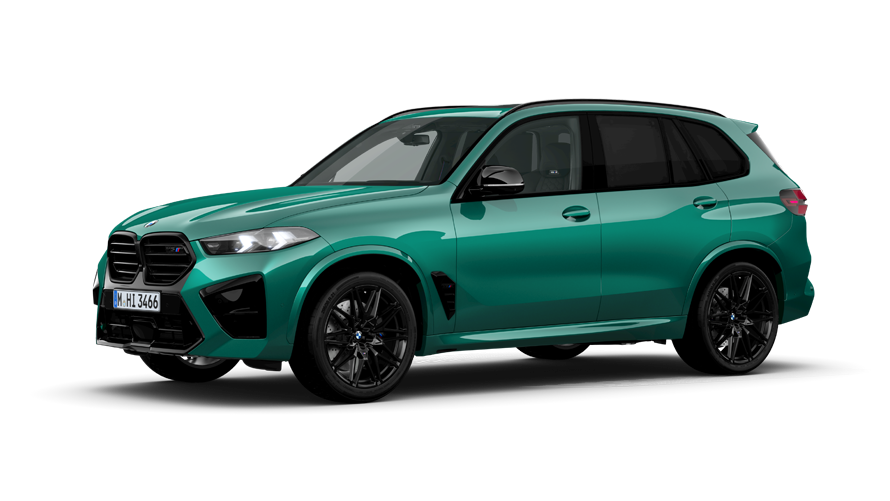 Imagine cu trei sferturi din partea laterală a BMW X5 M F95 Imagine cu trei sferturi din partea laterală a BMW X5 M F95