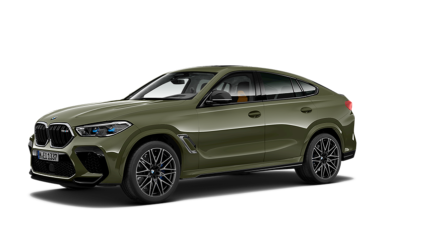 Imagine cu trei sferturi din partea laterală a BMW X6 M F96 Imagine cu trei sferturi din partea laterală a BMW X6 M F96