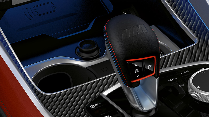 Schimbătorul de viteze M al BMW X6 M Competition 2023